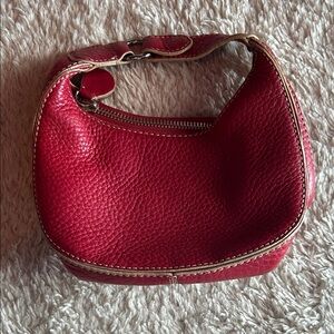 Vintage Cole Haan Red Leather Women's Mini Bag